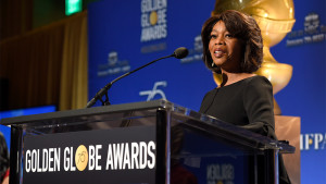 Alfre Woodard announces nominations for the 75th Annual Golden Globe Awards at the Beverly Hilton hotel on Monday, Dec. 11, 2017, in Beverly Hills, Calif. The 75th annual Golden Globe Awards will be held on Sunday, Jan. 7, 2018. (Photo by Chris Pizzello/Invision/AP)