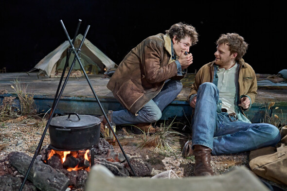 Brokeback Mountain. Mike Faist (Jack) and Lucas Hedges (Ennis). Credit - Manuel Harlan 1